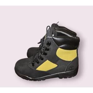 Timberland Field Boots Boys (Size 4) Black Yellow NEW WITHOUT BOX
